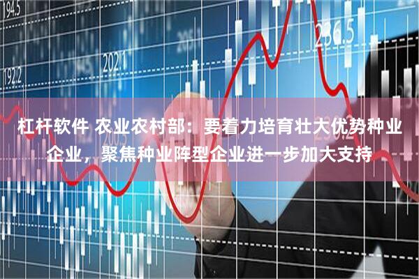 杠杆软件 农业农村部：要着力培育壮大优势种业企业，聚焦种业阵型企业进一步加大支持
