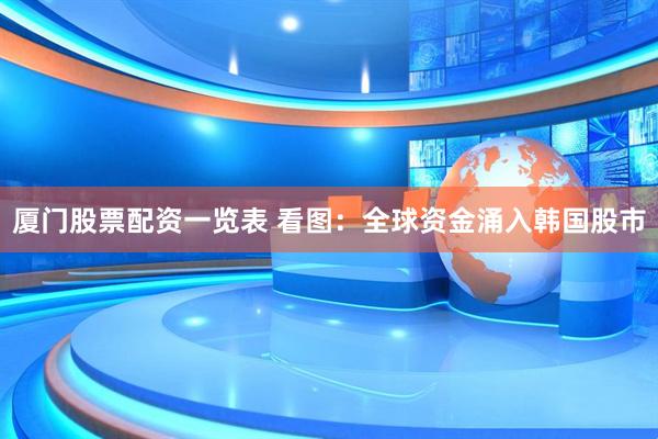厦门股票配资一览表 看图：全球资金涌入韩国股市
